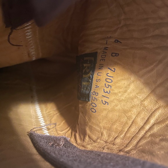 Vintage 70s Frye Campus boots leather red boho classic retro Coachella sz 6 - Picture 4 of 6